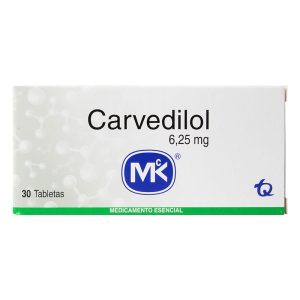 Carvedilol 6.25 Mg 30 Tabletas Mk