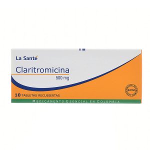 Claritromicina 500 Mg 10 Tabletas Ls