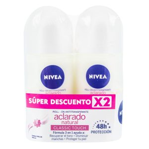 2 Desodorantes Nivea Rollon Aclarante Natural 50 Ml M Súper Descuento