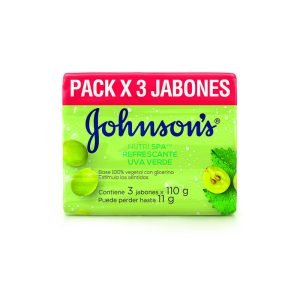 3 Jabones Johnsons Uva Verde 110 Gr Pack