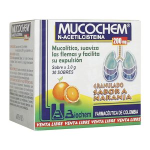 Mucochem 200 Mg Adultos 30 Sobres