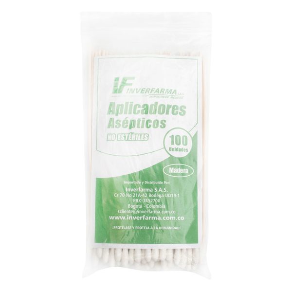 Aplicador De Madera 100 Uds Inverfarma